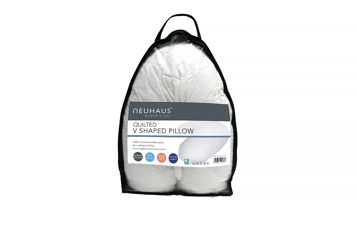 Neuhaus Quilted V-Shaped Pillow